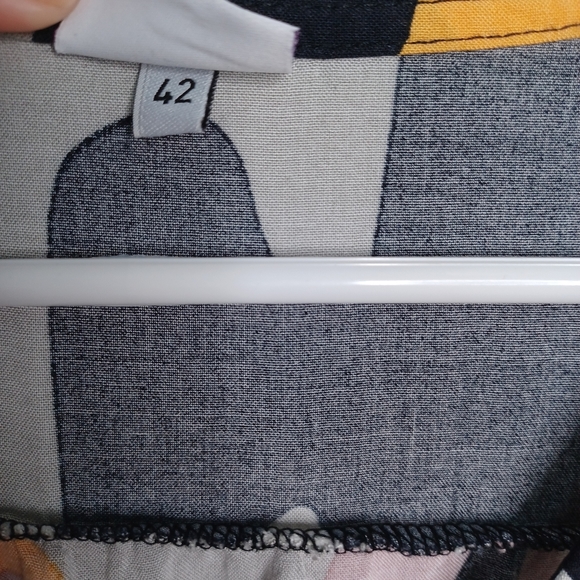 Lascana Abstract Print Maxi Day Dress Size 42 / 12 US Woman's - Picture 8 of 10